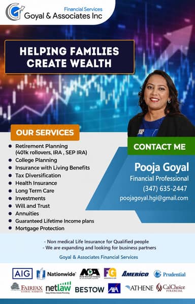 Goyal & Associates Financial Services β Insurance Agents in Edison
